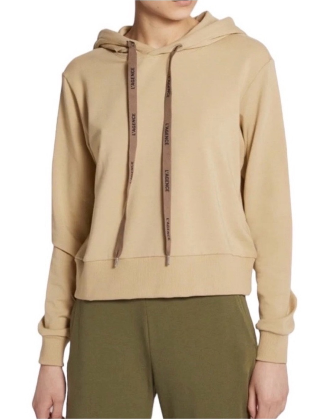L'Agence Tan Camel Elle Hoodie Sweatshirt XS